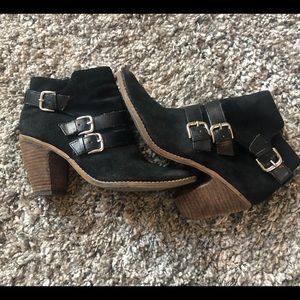 Black suede Dolce Vita ankle boots